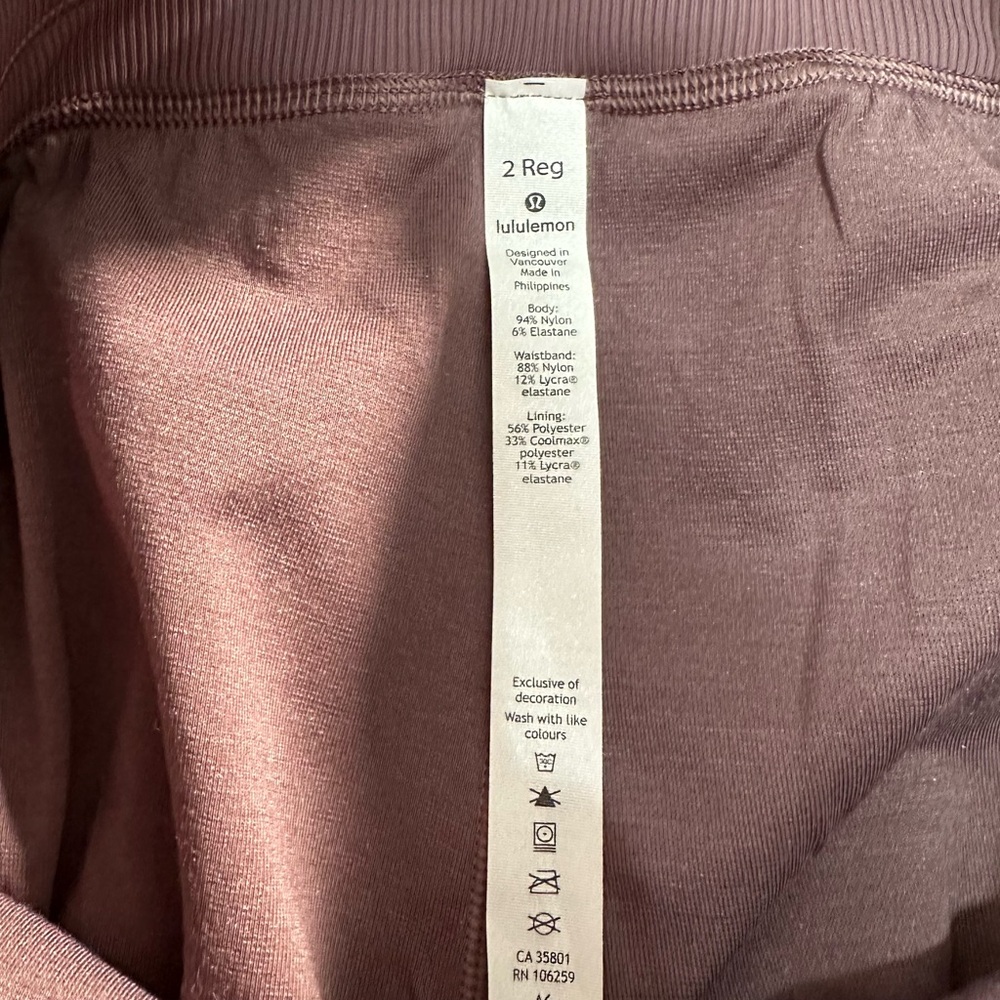 Lululemon Dance Studio Pant III *Lined Size 2 Antique Bark $138 - Picture 7 of 7
